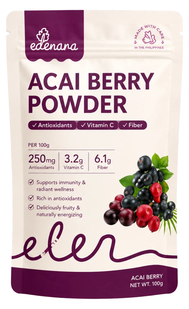 Edenana Acai Berry Powder product packaging